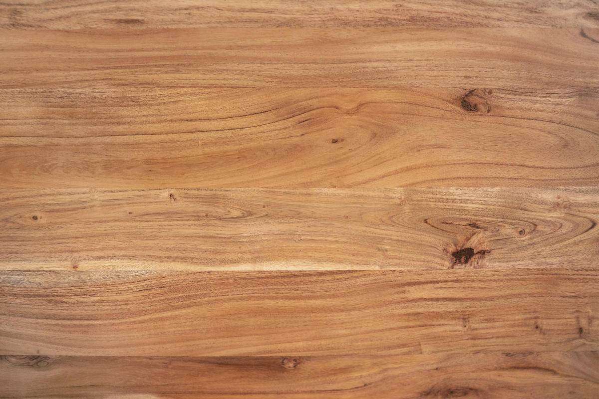 ESSTISCH CALI - Beige/Schwarz, Holz/Metall (85/160/77cm) - SAM