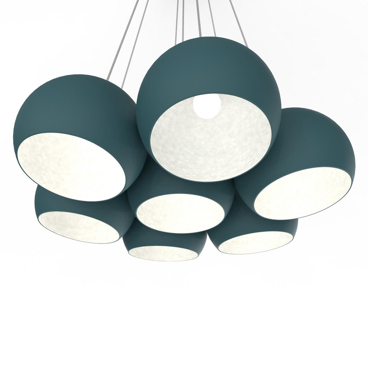 HÄNGELEUCHTE - Blau, Metall (25/25/20cm) - Lumicom