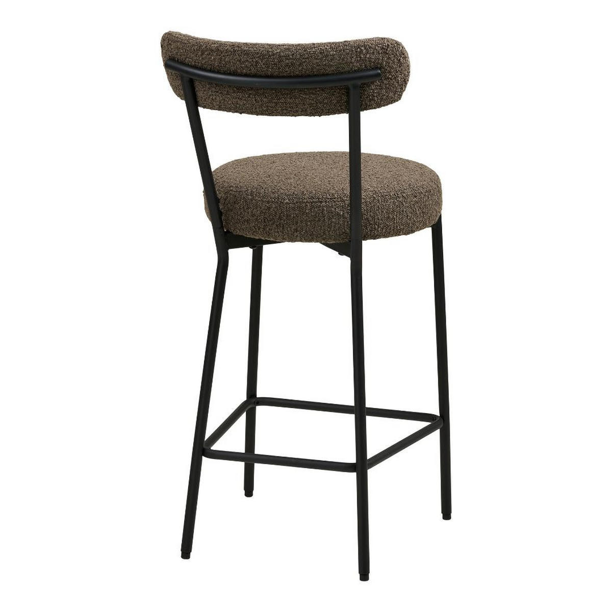 BARHOCKER, Anja, Braun, Metall / Polyester, 46 x 39 x 90 cm - Braun, Textil/Metall (46/90/39cm) - ebuy24