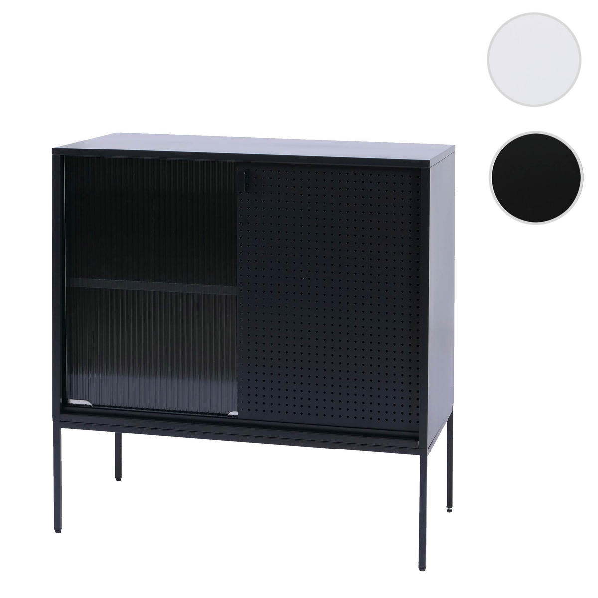 KOMODA Černá - černá, kov (80/85/45cm) - MCW