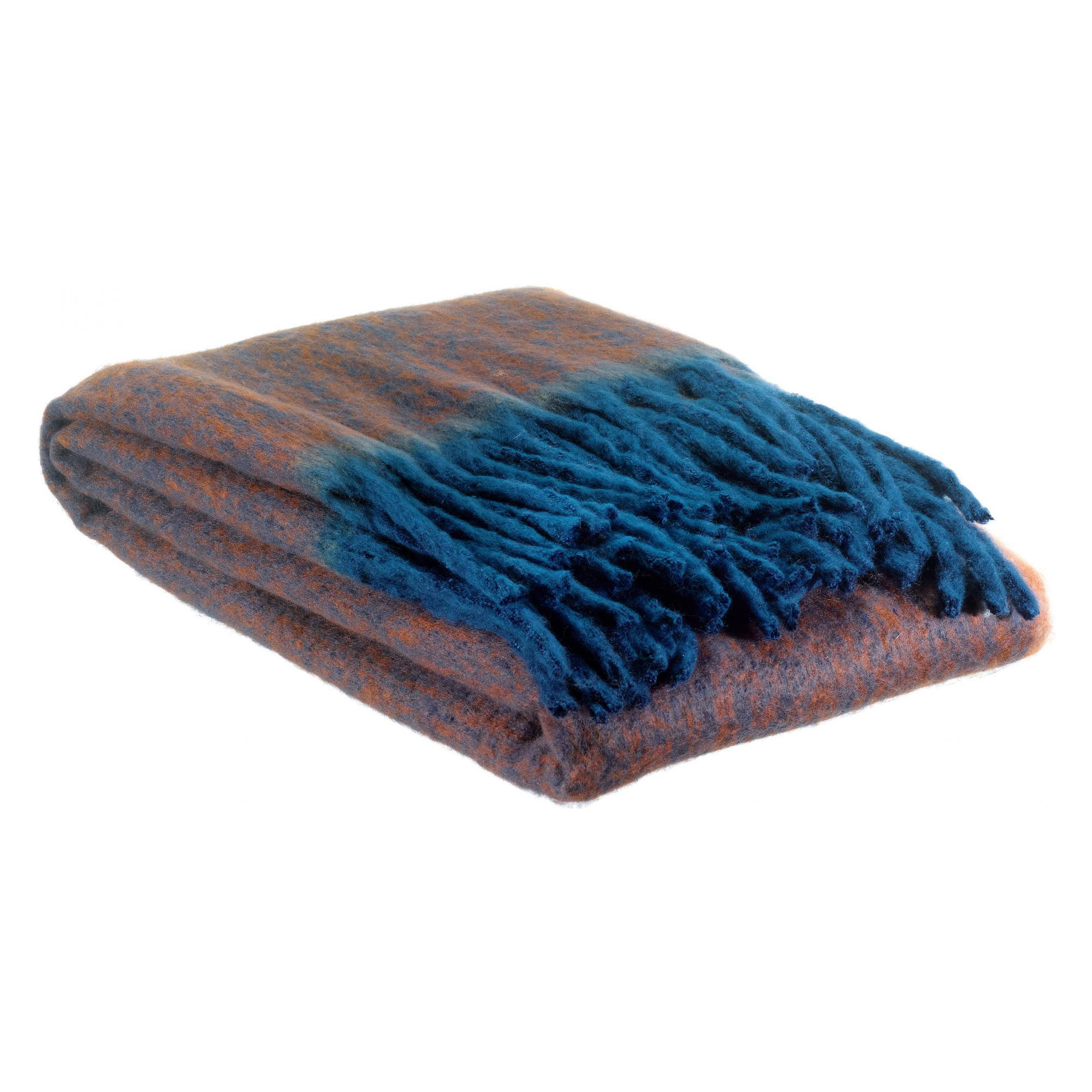 PLAIDDECKE Isabel kakao 130 x 160 cm - Dunkelbraun, Textil (130/160cm) - Vivaraise