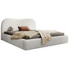 POLSTERBETT SIMSALO Creme 180x200 cm - Creme/Schwarz, Kunststoff/Textil (180/200cm) - Selsey