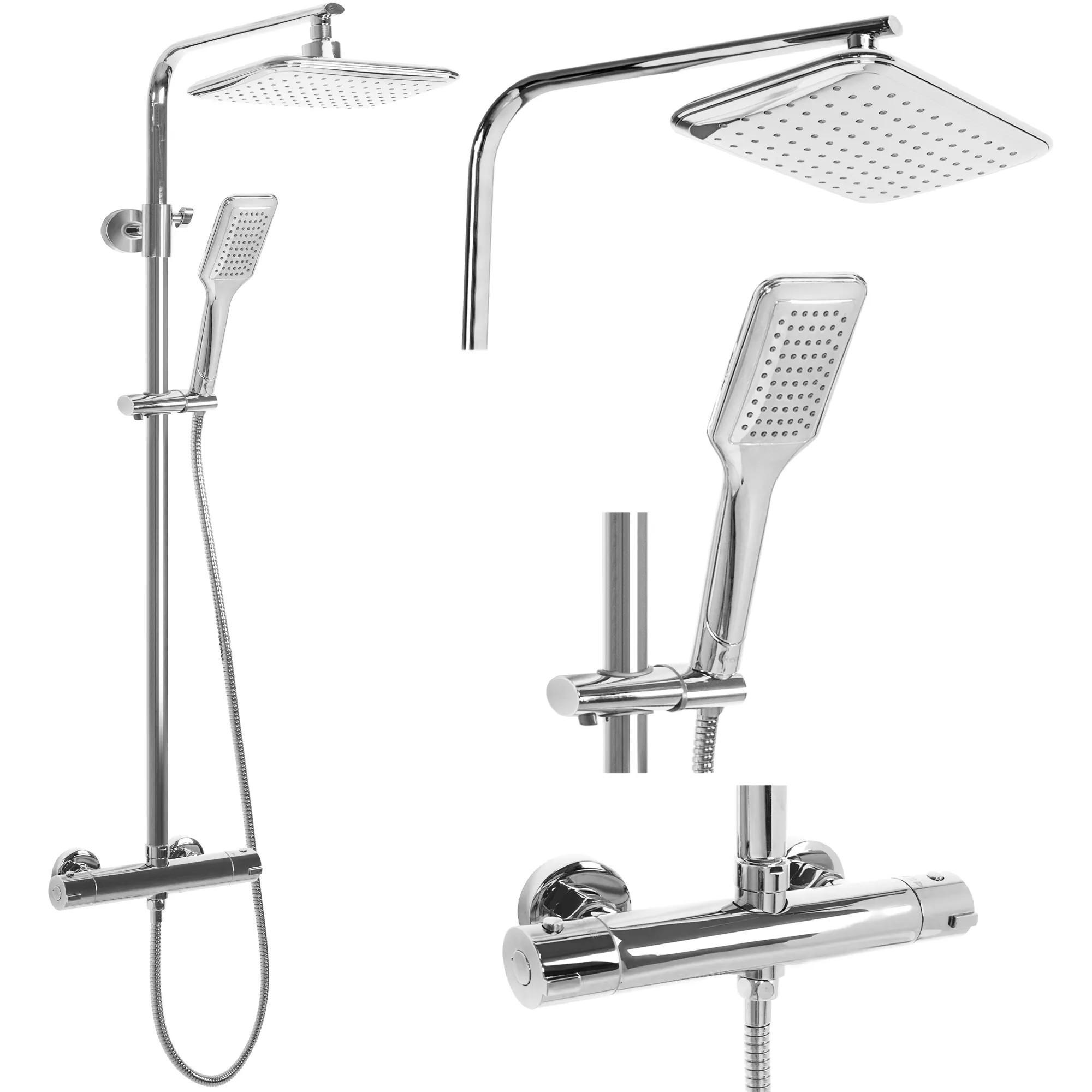 DUSCHSET Rea Tom Chrom - Chromfarben, Metall (27.5/120/39cm) - REA