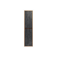 BADSCHRANK - 40 cm x 33 cm - Holz, Platte - Anthrazitgrau, Naturfarben Hell - TIKITIKI - Anthrazit/Naturfarben, Holz (40/170/33cm) - Vente-Unique