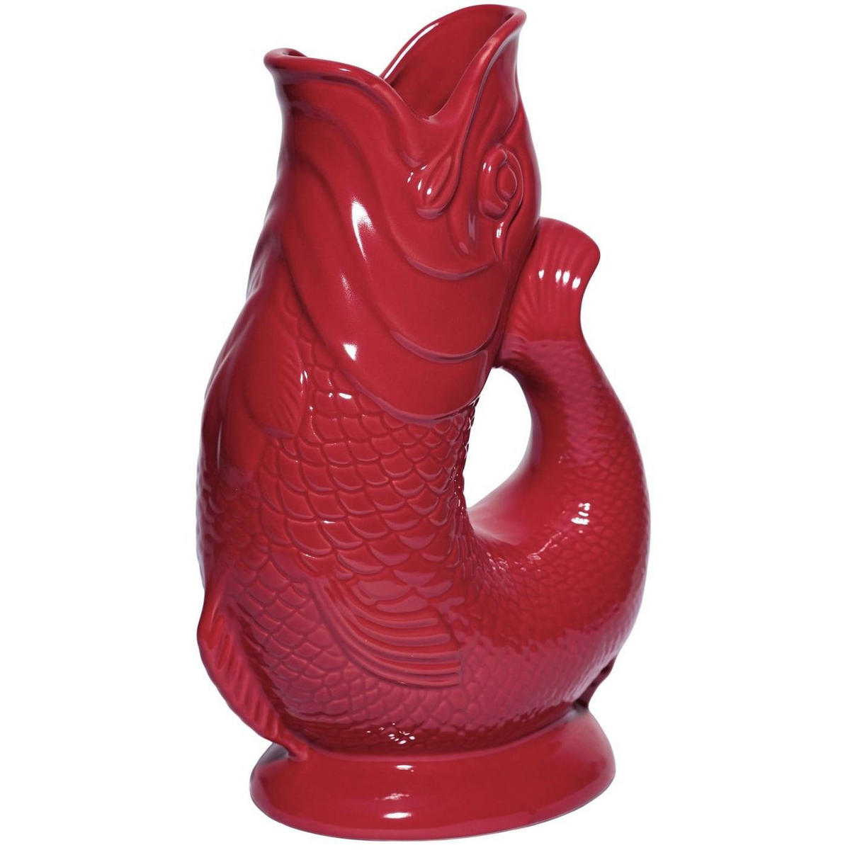 KARAFFE mit „Gluck-Gluck“-Geräusch 27,5/17/9,5 cm - Beere, Keramik (1.2L) - Gluckigluck