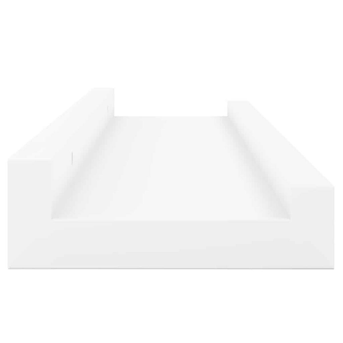 BILDERLEISTEN 2Er Set Weiss 40/9/3 Cm Mdf - Weiß, Holzwerkstoff (9/3/40cm) - vidaXL