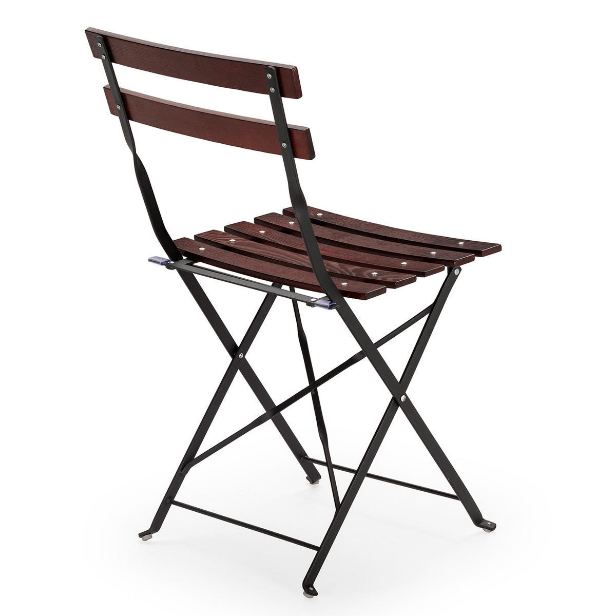 GARTENKLAPPSTUHL-SET Agata Metall - Schwarz, Metall (42/76/55cm) - VS Venta-stock