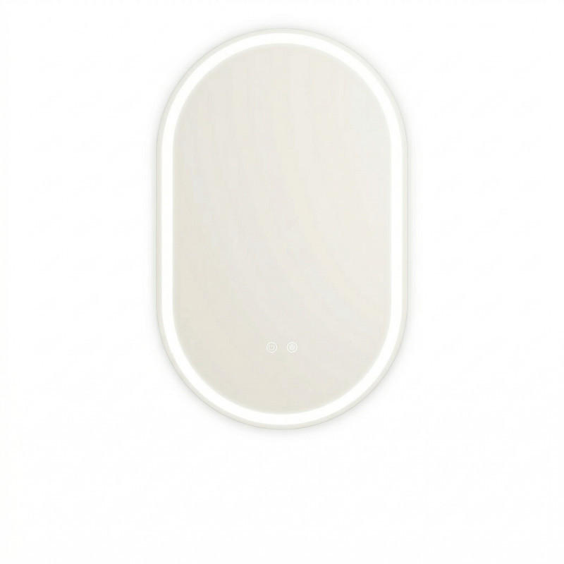 LED BADEZIMMERSPIEGEL 2.9/50/80cm - Weiß, Glas (2.9/80/50cm) - Nettlife
