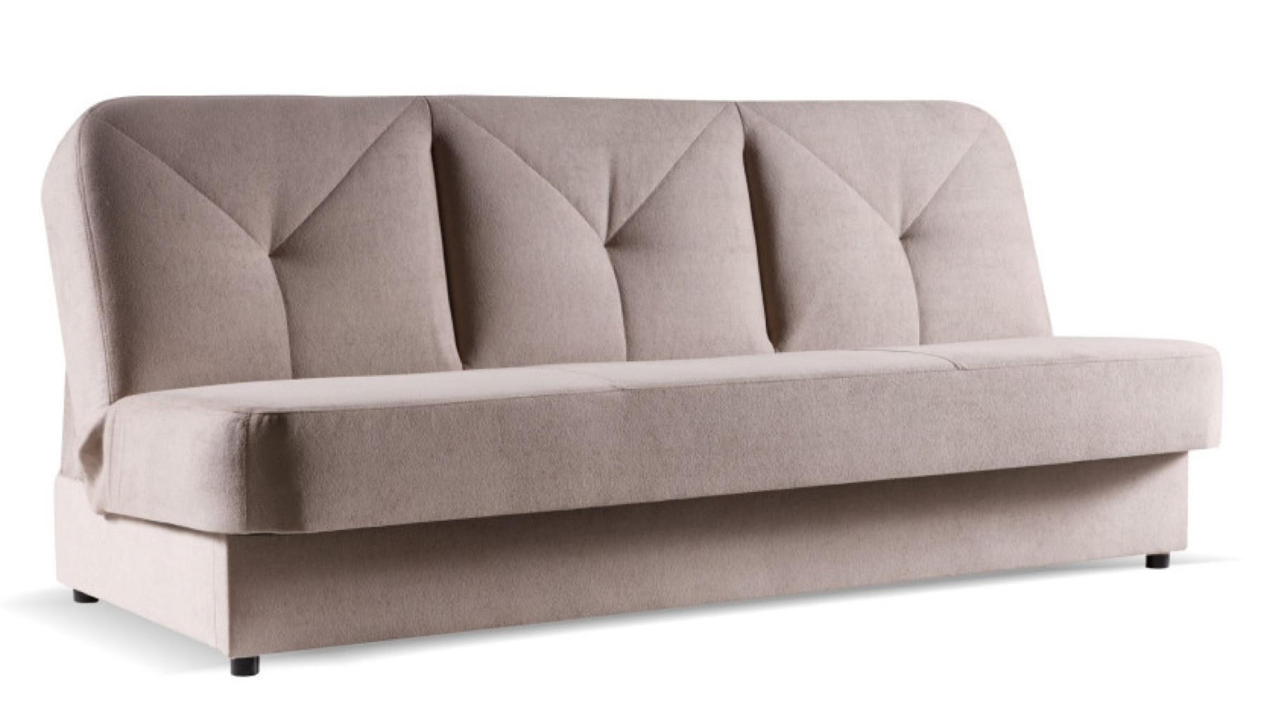 SOFA Silber-Beige ARDO Ohne Armlehnen - Beige, Textil (199/91/91cm) - Sepro Meble