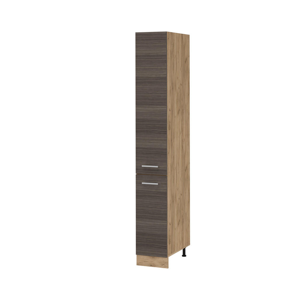 Vicco Apothekerschrank Grau, Eiche 30x206.8x57.2 cm