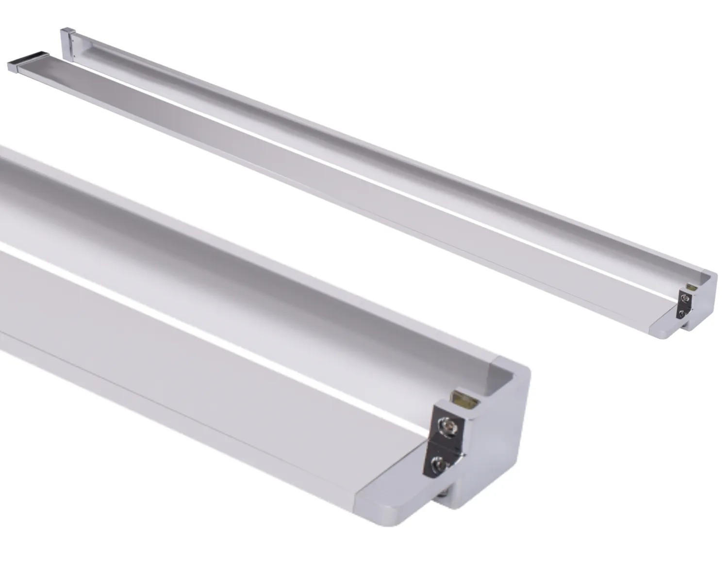 HANDTUCHHALTERABLAGE Rea Evo Chrome Für Duschwände - Chromfarben, Metall (12.5/120/120cm) - REA