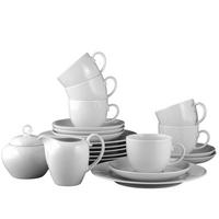 KAFFEESERVICE Rondo/Liane weiß 20er Set - Weiß, Keramik (1/1/1cm) - Seltmann Weiden