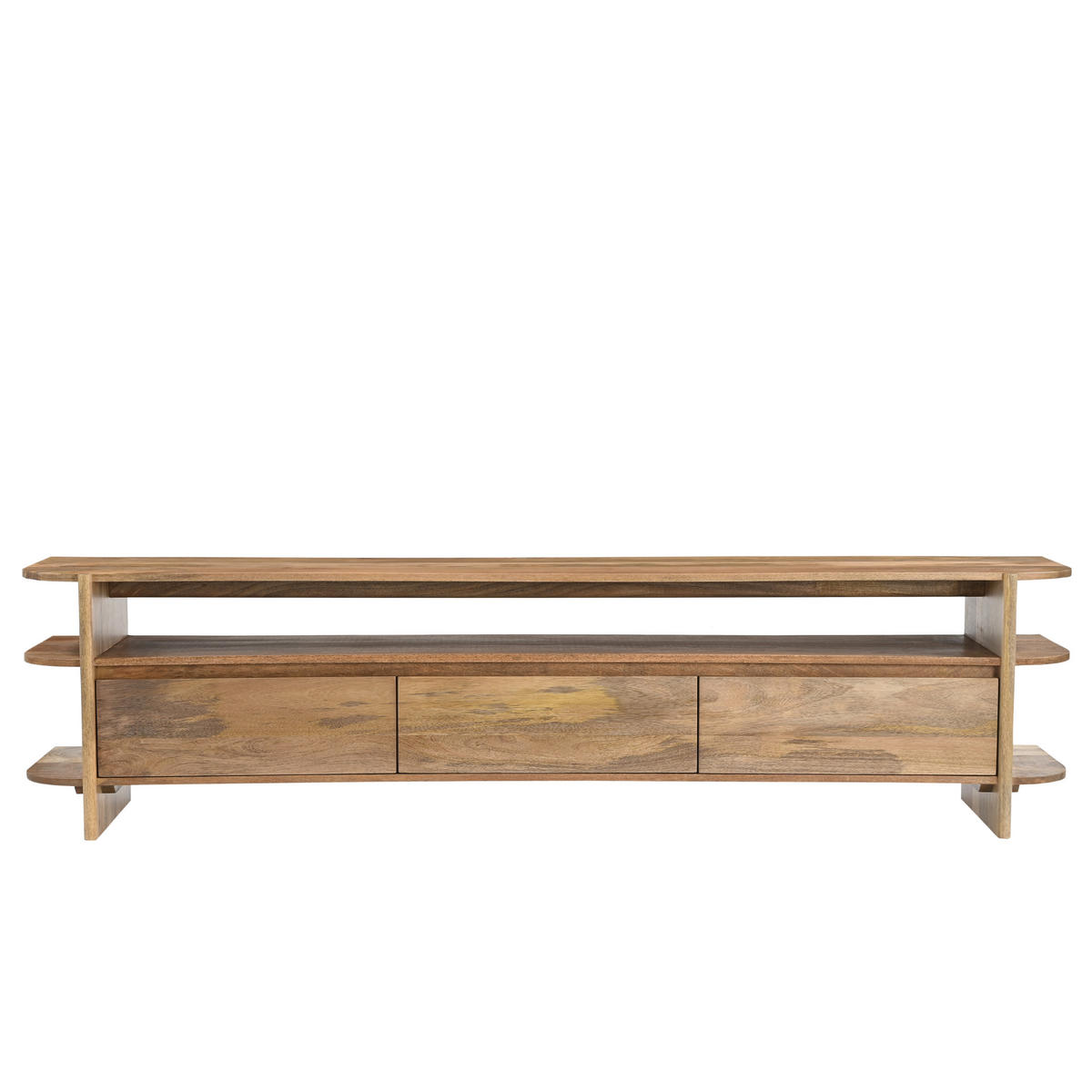 TV Board Jade Mangoholz 200 cm / 40 cm Natur - Naturfarben, Holz (200/50/40cm) - Villa Möbel