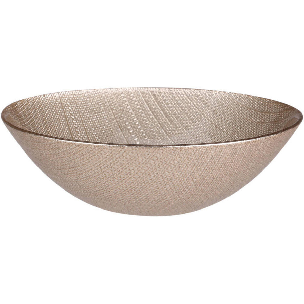 SCHALE Karneol Ø 15 cm - Goldfarben, Glas (15cm) - Home Styling Collection