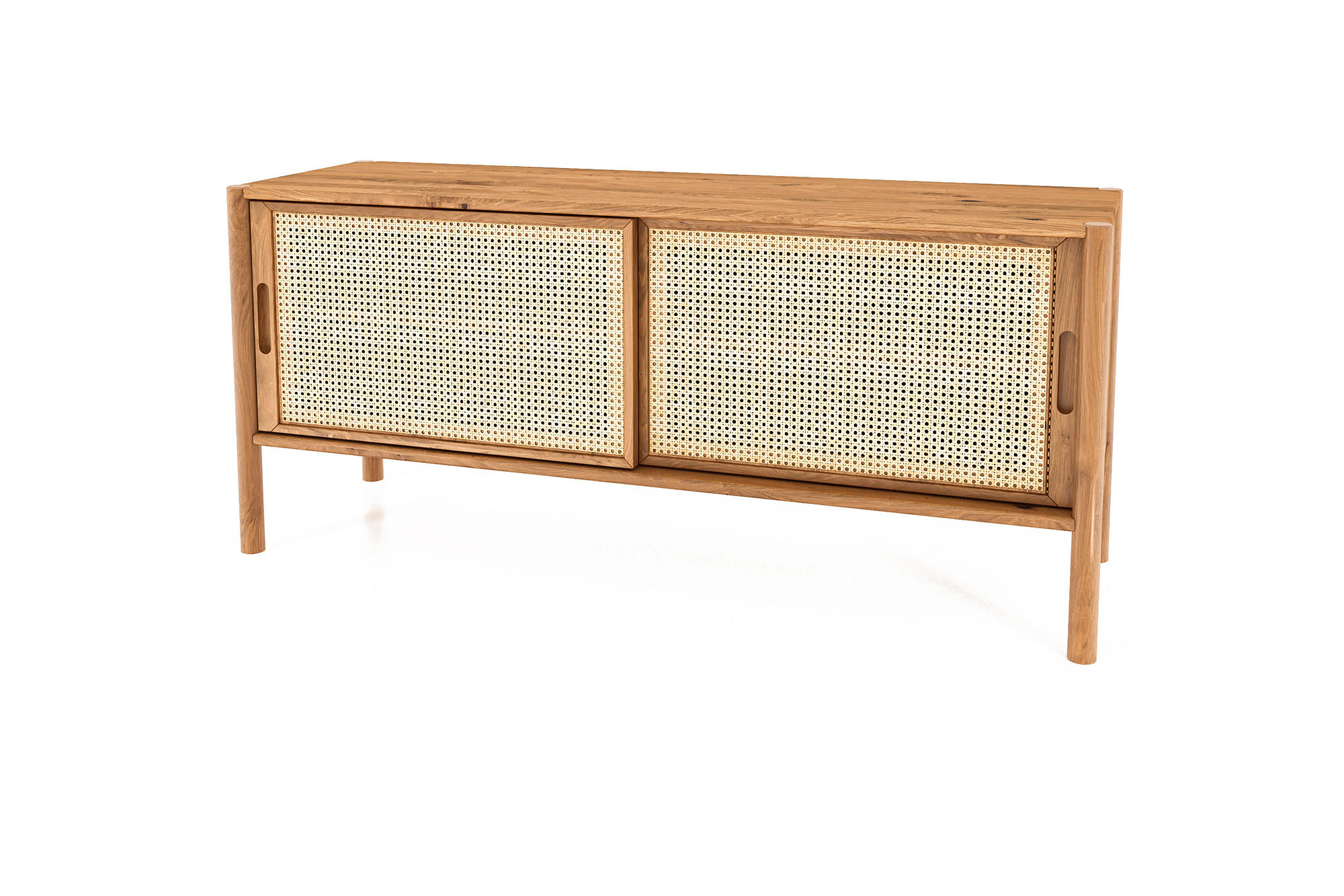 TV-SCHRANK INA Wildeiche - Wildeiche, Holz (142/64/46cm) - byoak