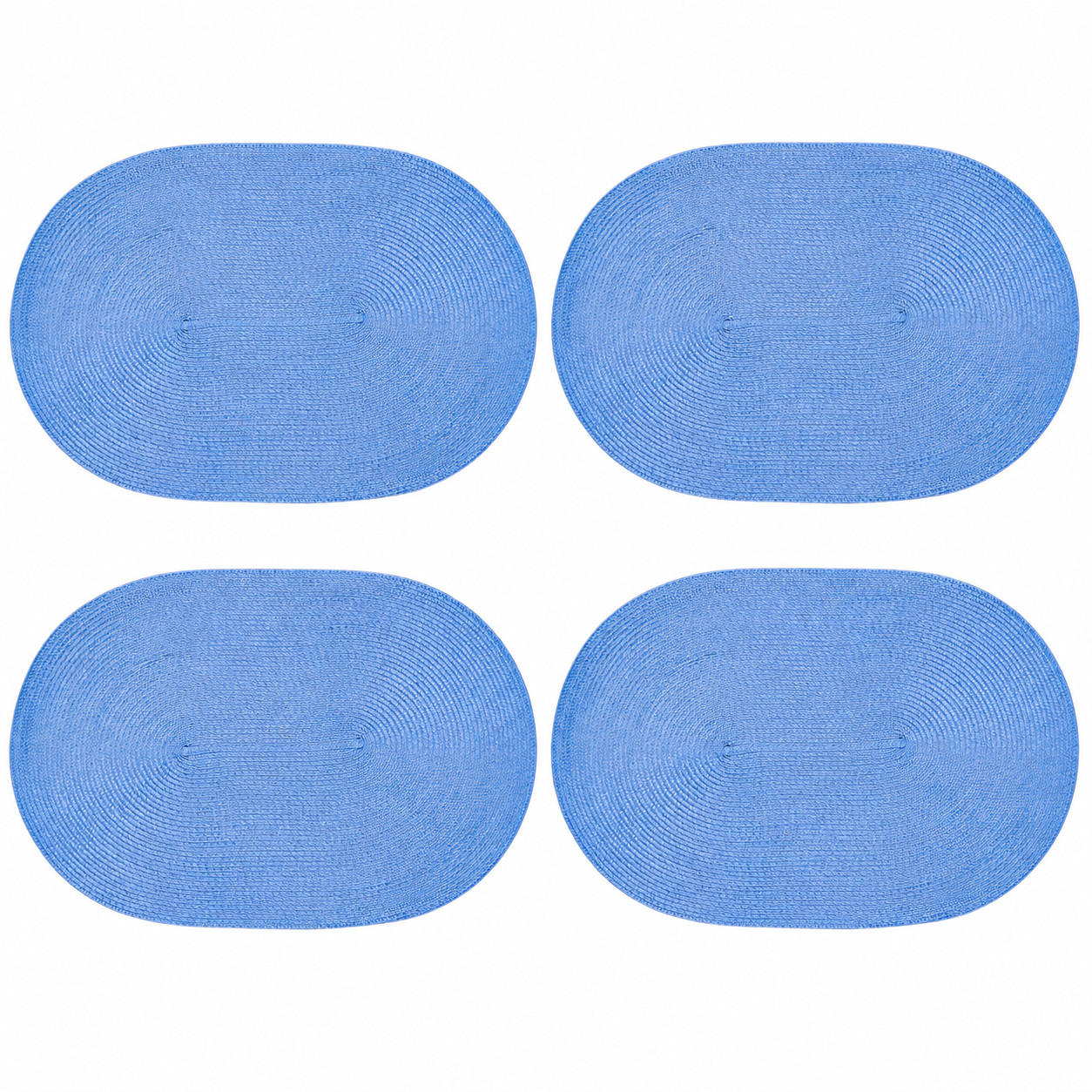 PLATZSET 4er Set Polypro Bleu 45/30 cm - Blau, Kunststoff (30/45cm) - TiborTex