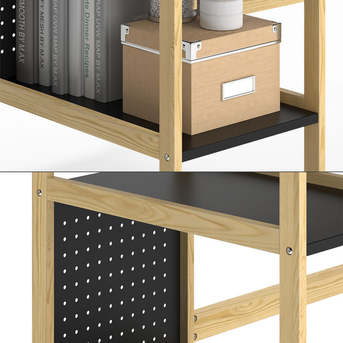 STŮL Elvia Černá - černá, kompozitní dřevo (60/120/75cm) - Vicco