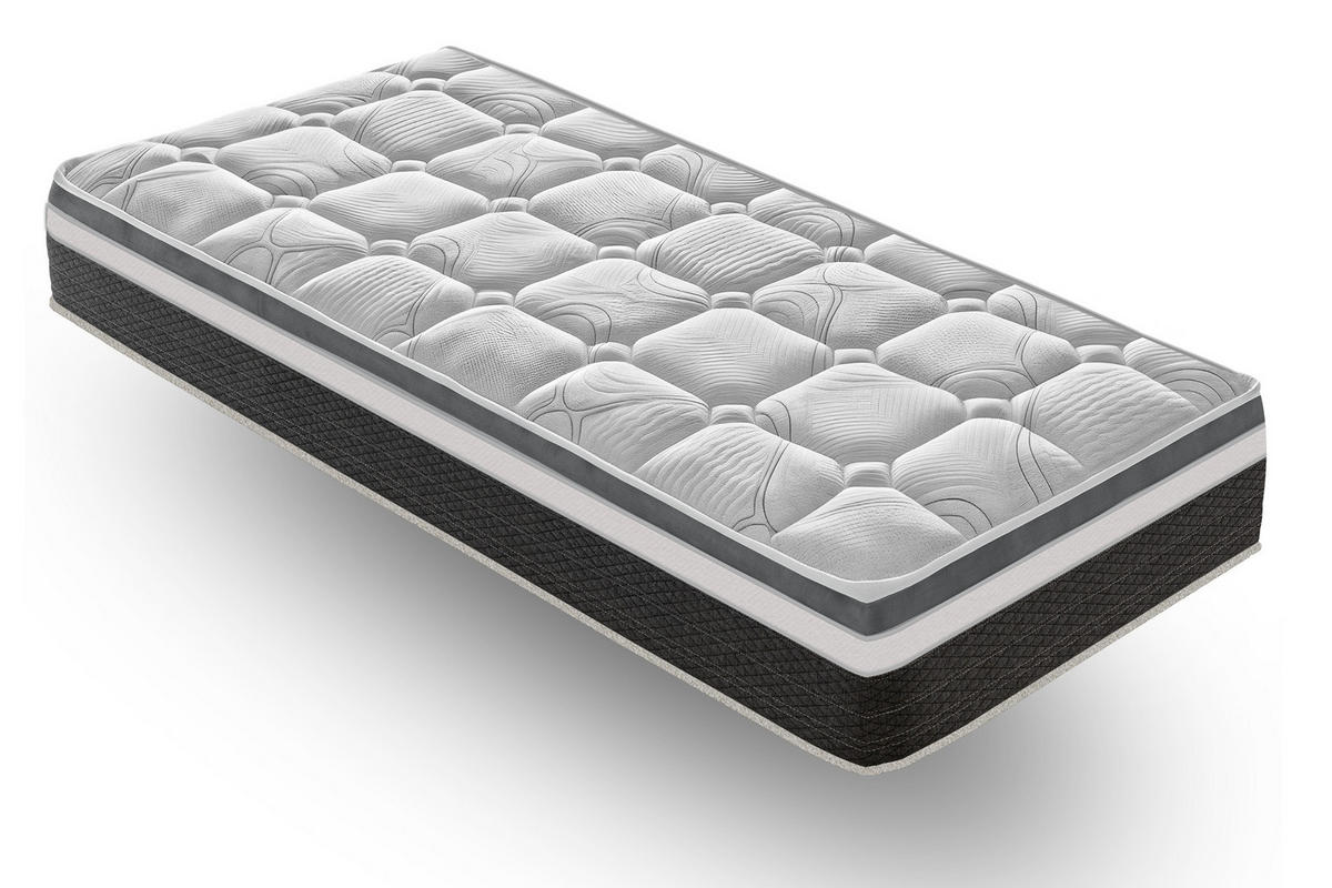 MATRATZE 100x200, Höhe 30 cm, Memory-Schaum, ANNA - Weiß, Textil (100/200cm) - iLoveSleep