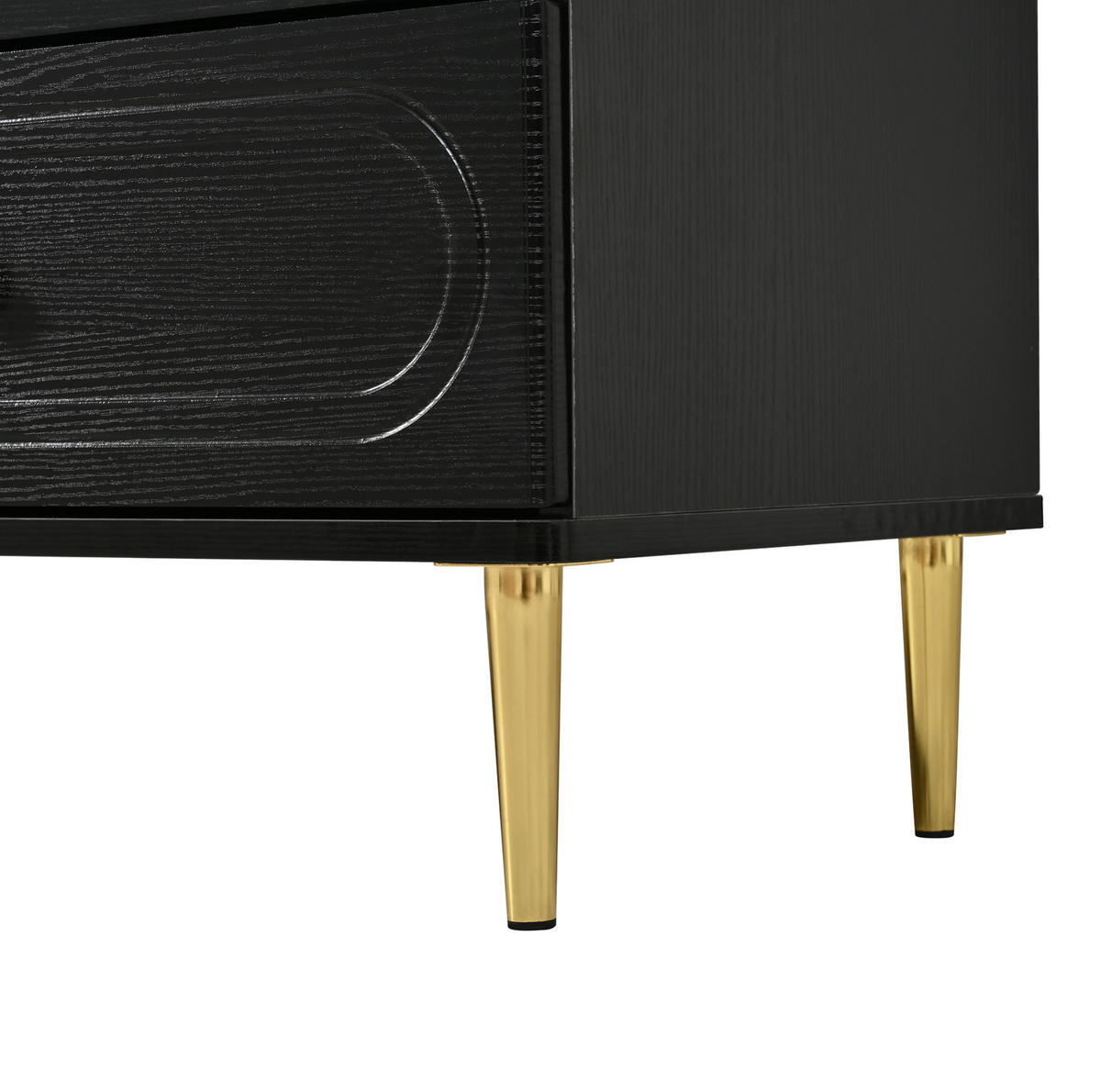 SIDEBOARD 120/40/75 cm schwarz aus MDF und Holzwerkstoff mit 6 Schubladen - Schwarz, Holzwerkstoff (120/75/40cm) - OKWISH