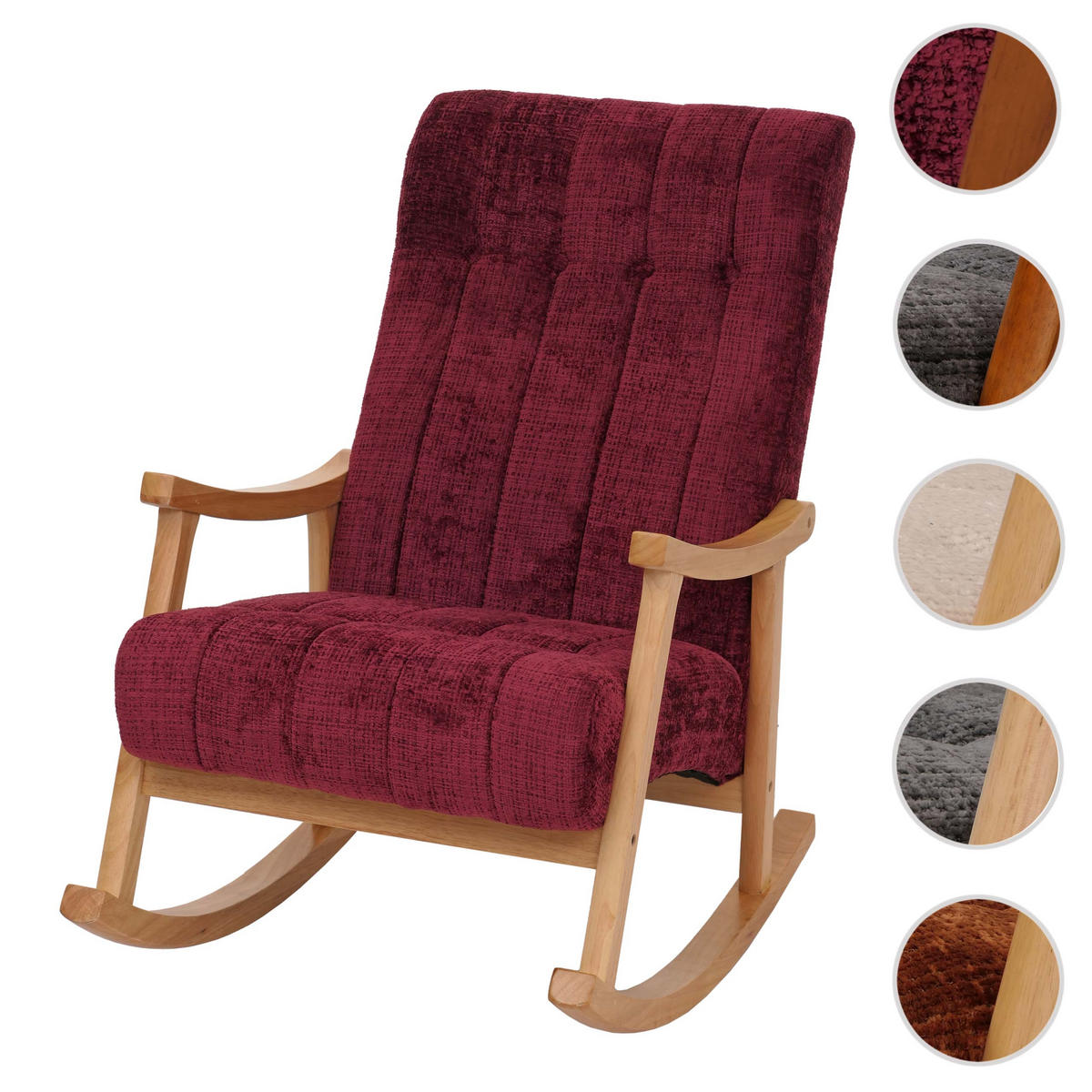 SCHAUKELSTUHL Bordeaux - Bordeaux, Textil (64/97/85cm) - MCW