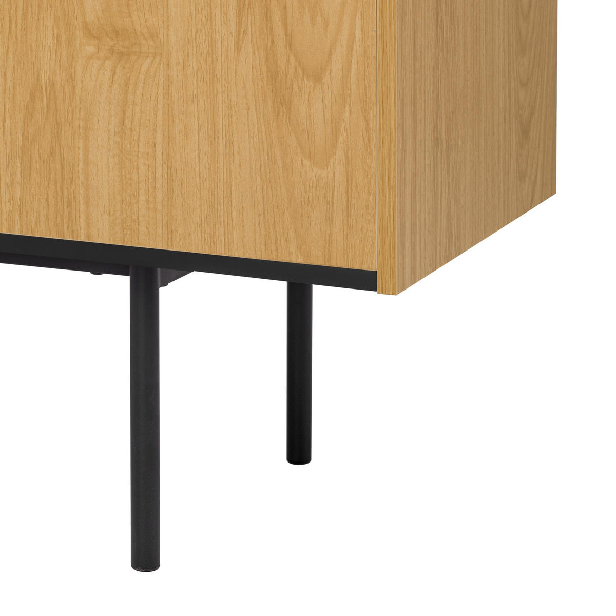 SIDEBOARD - und Schwarzholz 130/40/80.5 cm - Braun, Holzwerkstoff (40/80.5/130cm) - Urban Meuble