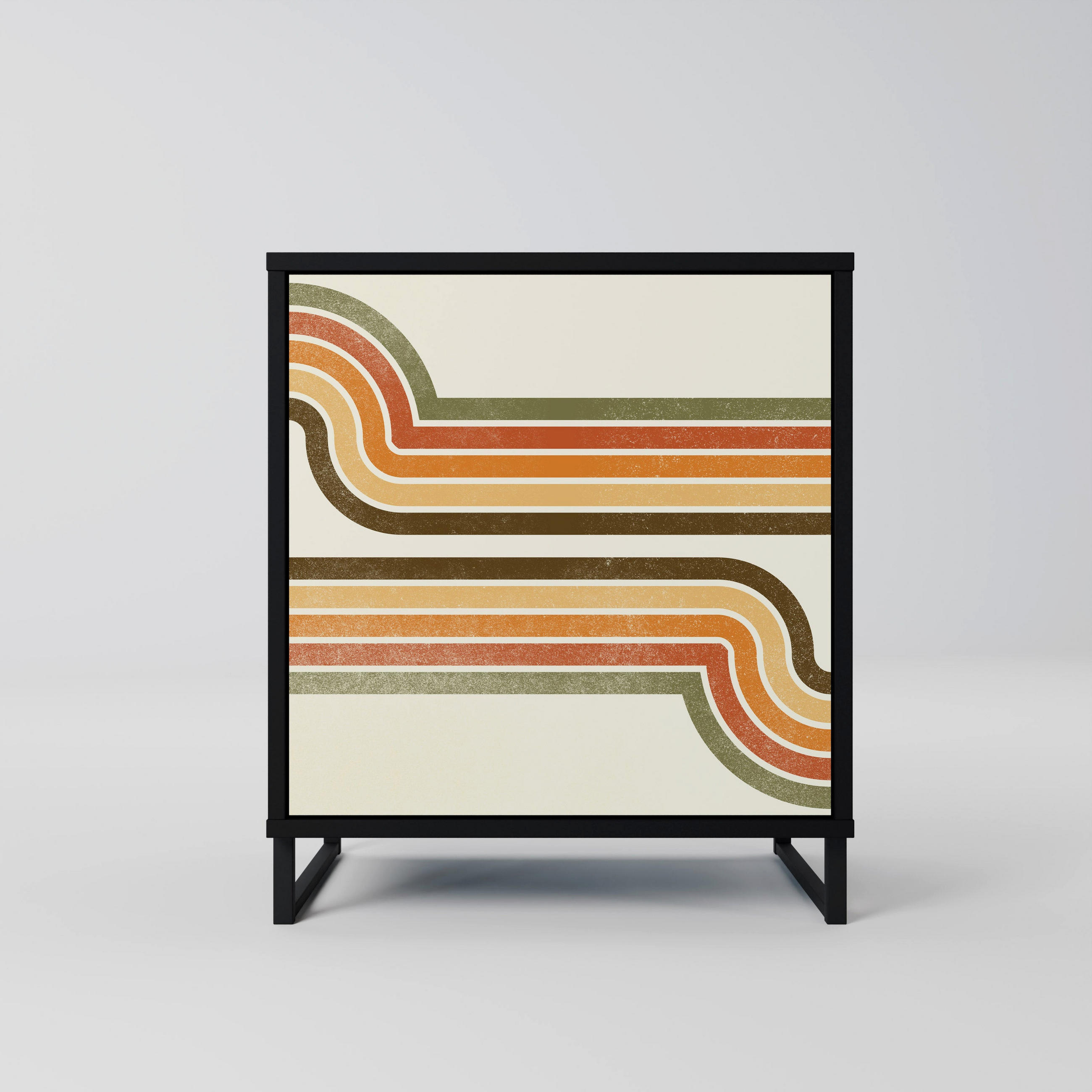 SpaceRebels Sideboard Schwarz 57.5x67.5x42 cm