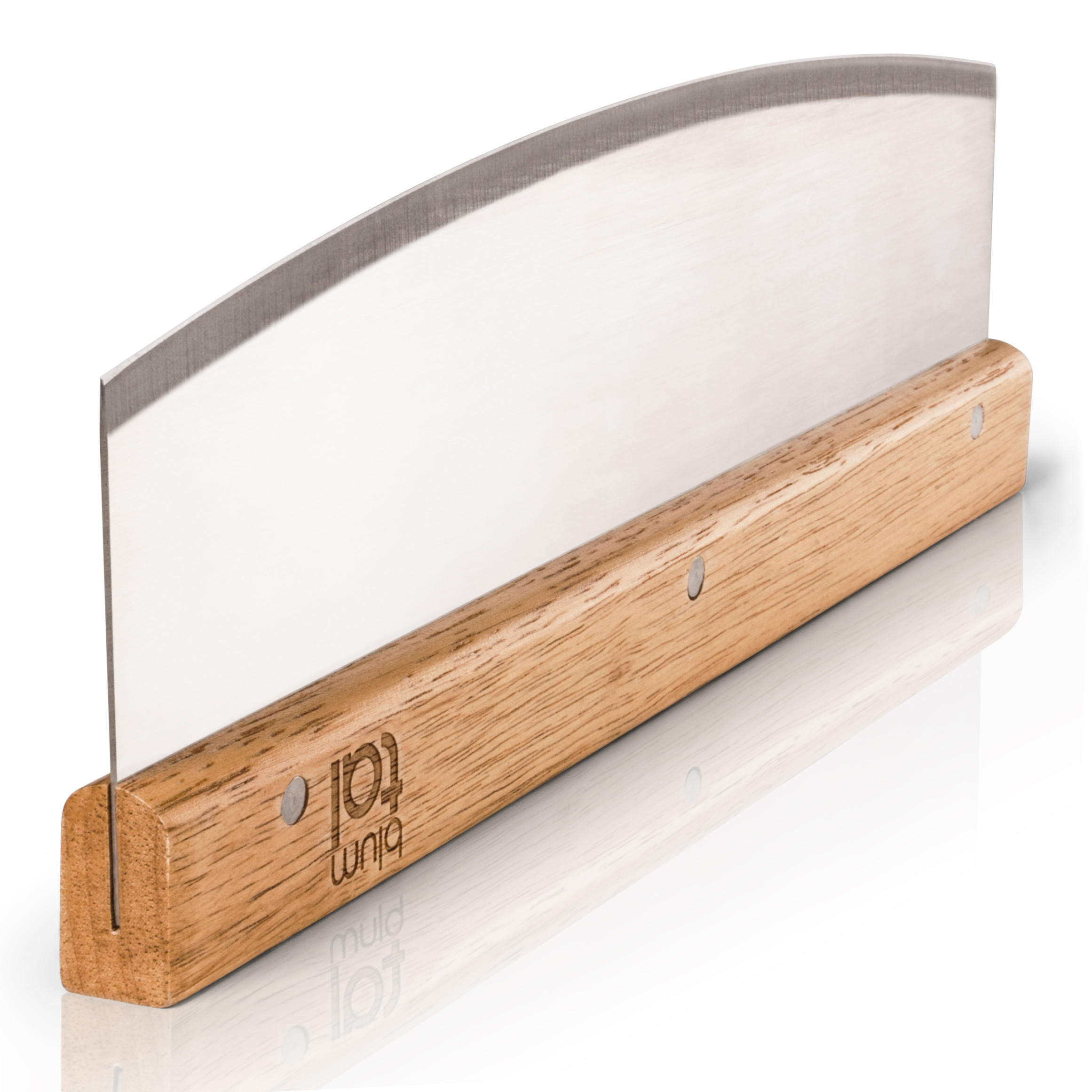 PIZZASCHNEIDER Lovisa - Edelstahlfarben, Holz/Metall (7/1/7cm) - Blumtal