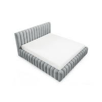 POLSTERBETT mit Stauraum Bouclé 200x200 cm in Grau - Grau, Textil (200/200cm) - Home Collective