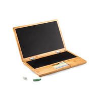 MALTAFEL I-Wood in Notebook-Form, Bambus, Metall, Braun, Schwarz, 28 x 19.5 cm - Braun, Holz (19.2/2.7/28cm)