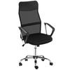 ERGONOMISCHER, Bürostuhl, Netz, Schwarz - Schwarz, Kunststoff (65/119/63cm) - HOMCOM