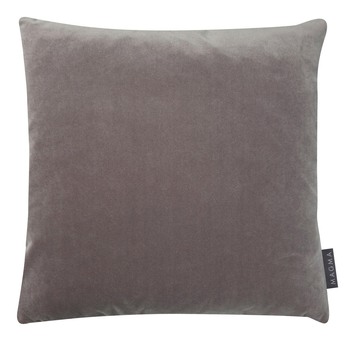 KISSENHÜLLE Samt Uni - Grau, Textil (40/40cm) - Magma Heimtexx