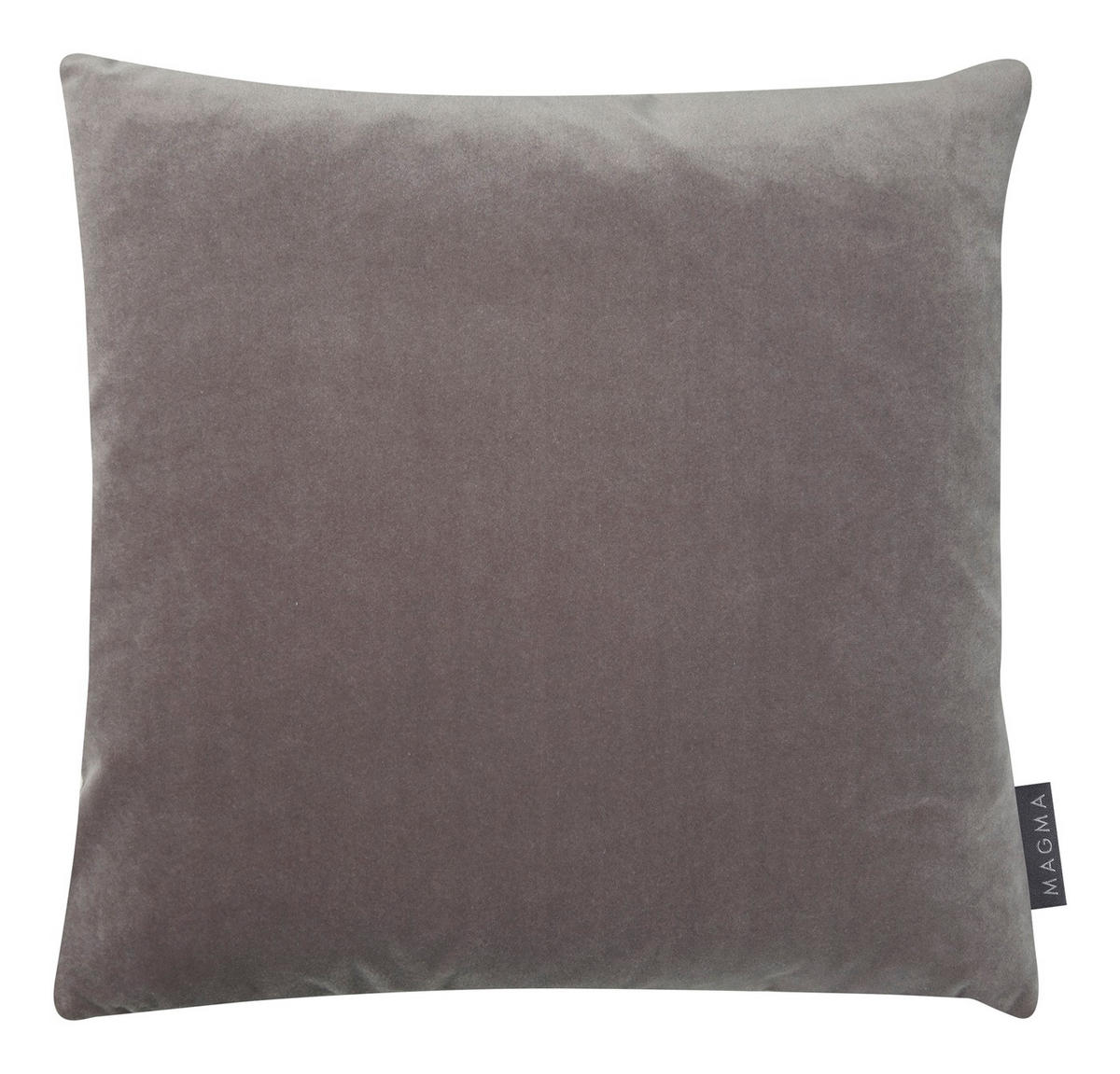 KISSENHÜLLE Samt Uni - Grau, Textil (40/40cm) - Magma Heimtexx
