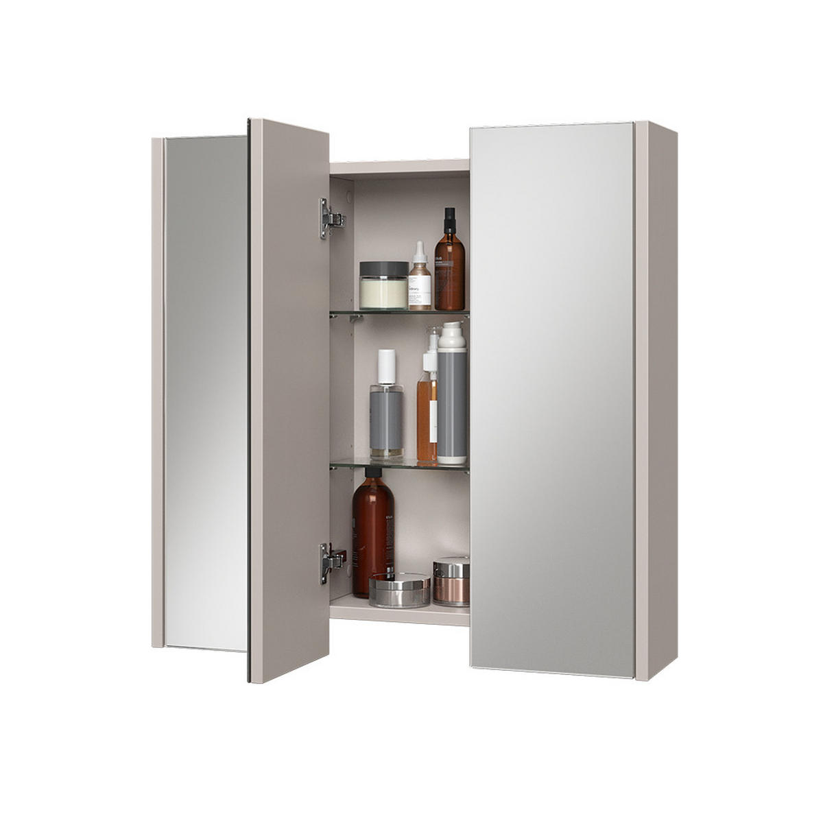 KOUPELNOVÁ ZRCADLOVÁ SKŘÍŇKA Majest Kašmír - kašmírová, kompozitní dřevo (67.4/68/17cm) - Vicco