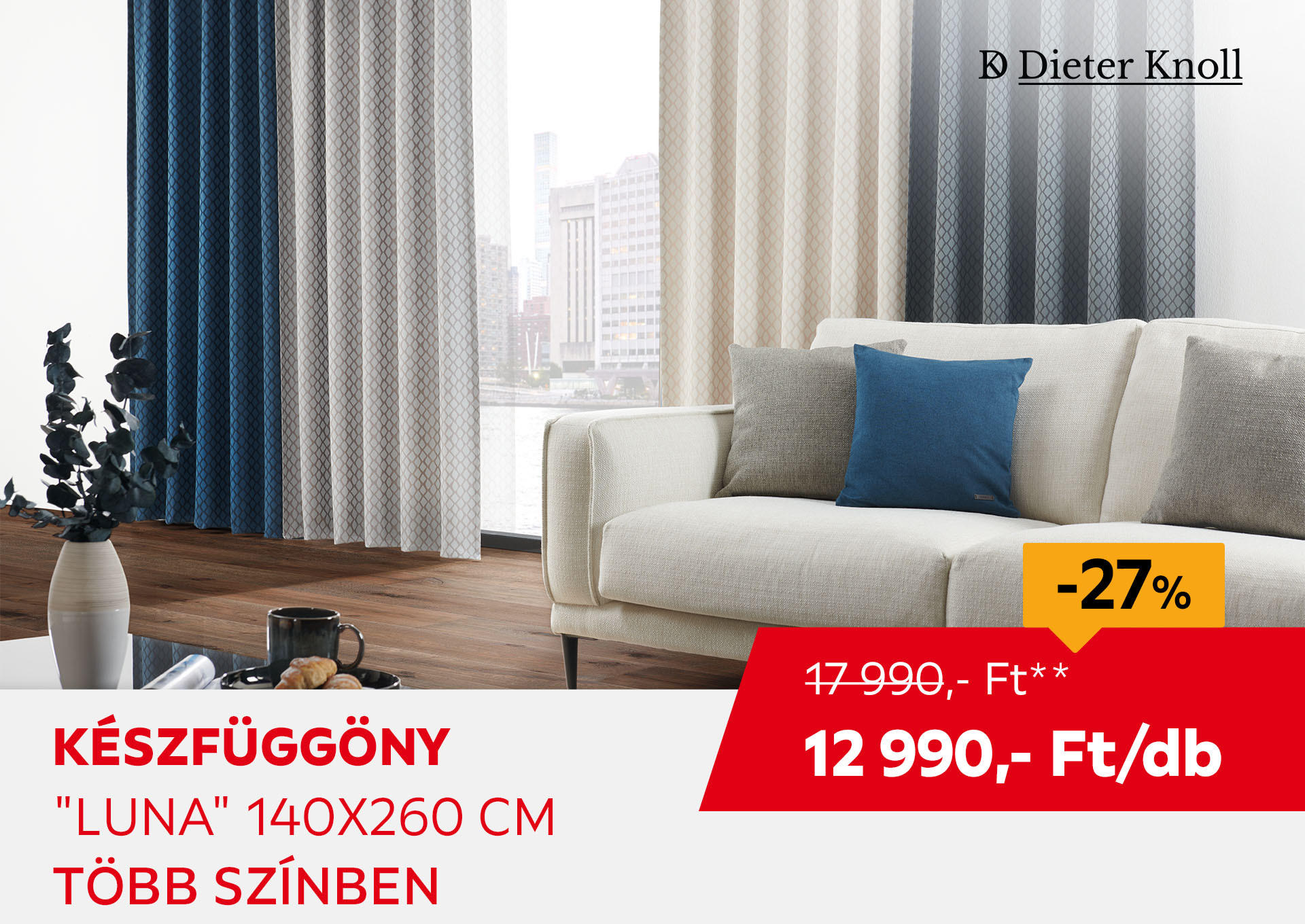 KÉSZFÜGGÖNY "LUNA" 140X260 CM Kiemelt termék 17990 Ft.- helyett 12990 Ft.-