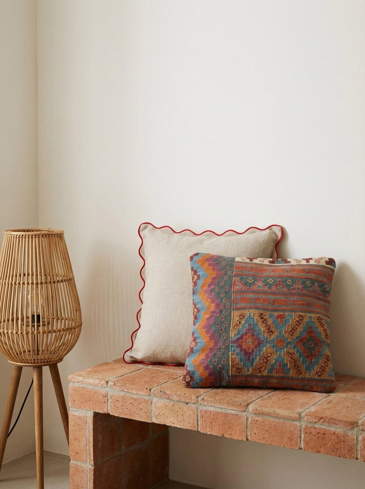 KELIM-KISSEN Mehrfarbig 50/50 cm Schurwolle - Multicolor, Textil (50/50cm) - Looma
