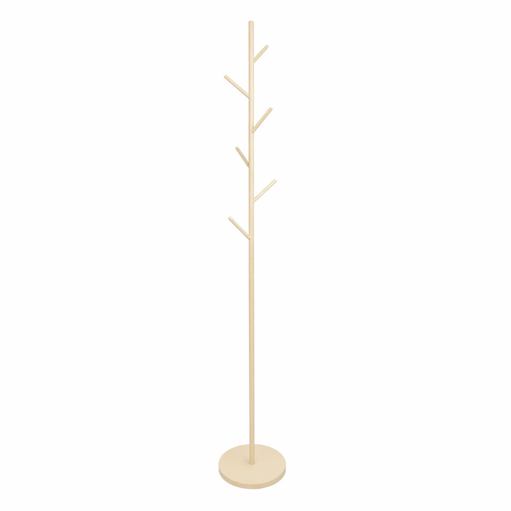KLEIDERABLAGE Tree Beige - Beige, Metall (27/170/27cm) - LOFT42