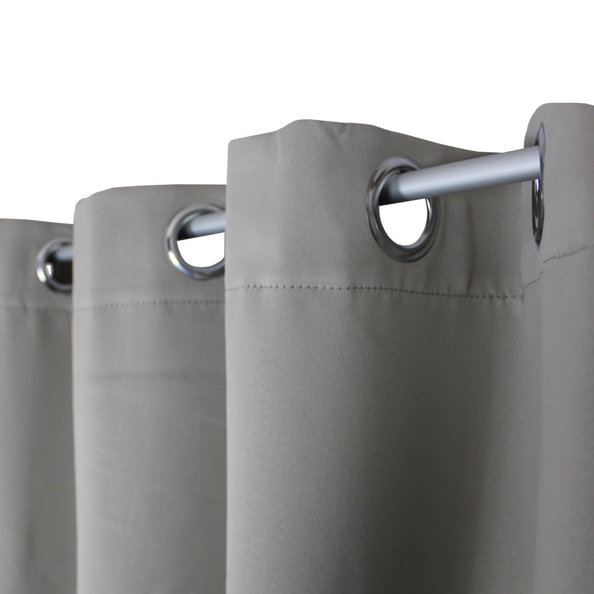 VERDUNKELUNGSVORHANG Ösen 140/145 cm Hell Taupe - Taupe, Textil (140/145cm) - TiborTex