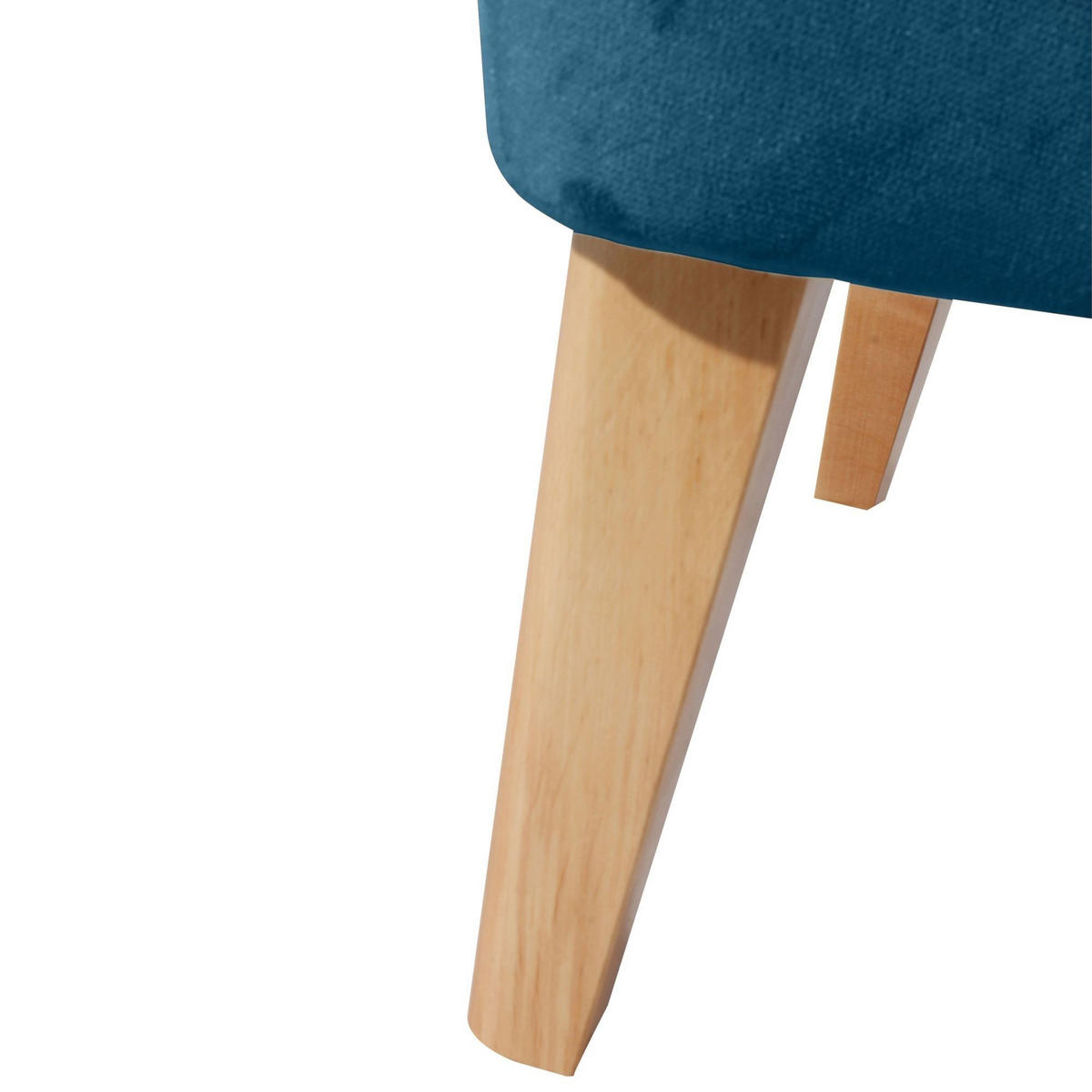 SESSEL Kaiya Bezug Samtvelours Buche natur / petrol - Blau, Kunststoff (82/97/71cm) - 58aufmkessel