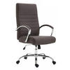 CHEFSESSEL Stoff Dunkelgrau - Dunkelgrau, Textil/Metall (60/110/68cm) - CLP