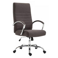 CHEFSESSEL Stoff Dunkelgrau - Dunkelgrau, Textil/Metall (60/110/68cm) - CLP