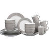 KOMBISERVICE Doppio Grau 24er Set - Grau, Keramik (1/1/1cm) - Ritzenhoff Breker