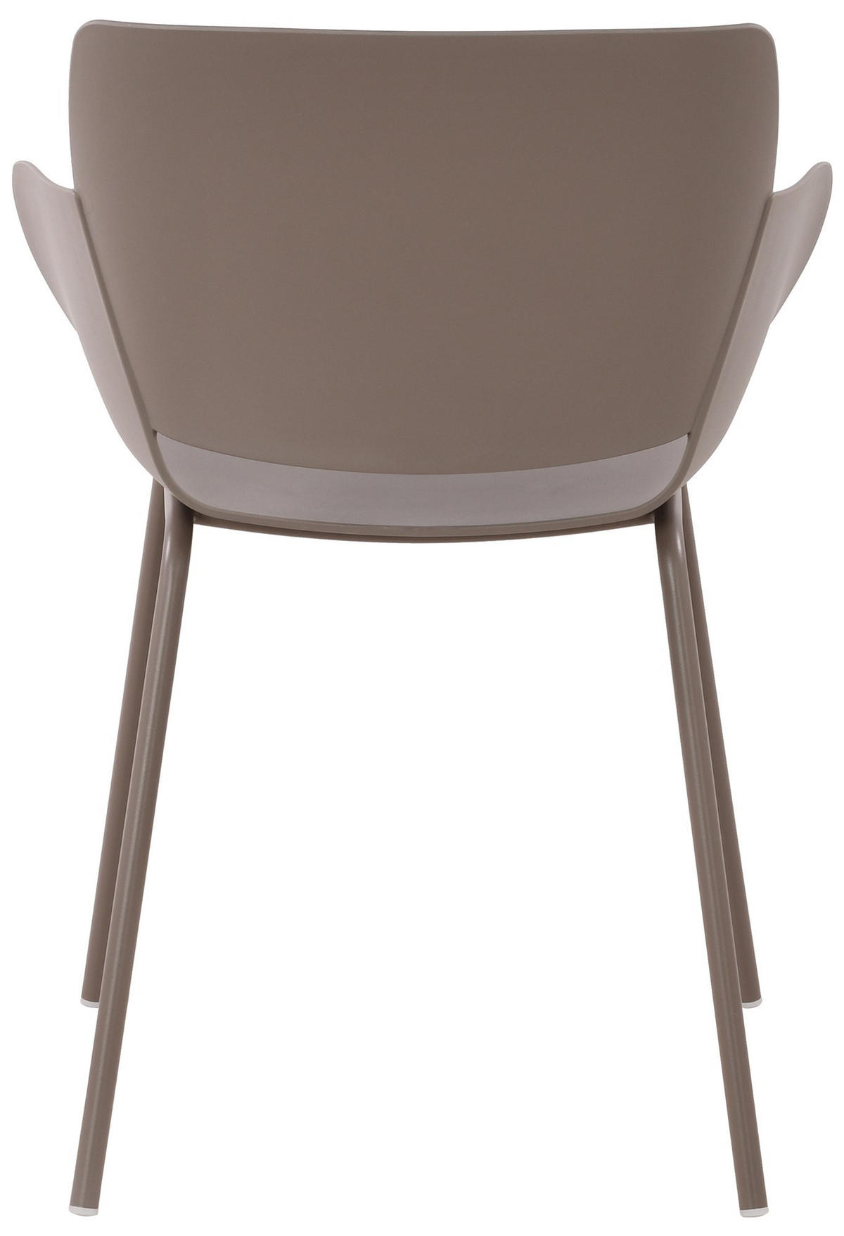 STUHL Kunststoff taupe - Taupe, Kunststoff/Metall (58/80/54cm) - CLP