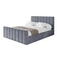POLSTERBETT mit Bettkasten, Fußteil und Lattenrost, Boxbett ohne Matratze - STERA-Z 180x200 Grau - Grau, Holzwerkstoff/Textil (180/200cm) - ALTDECOR