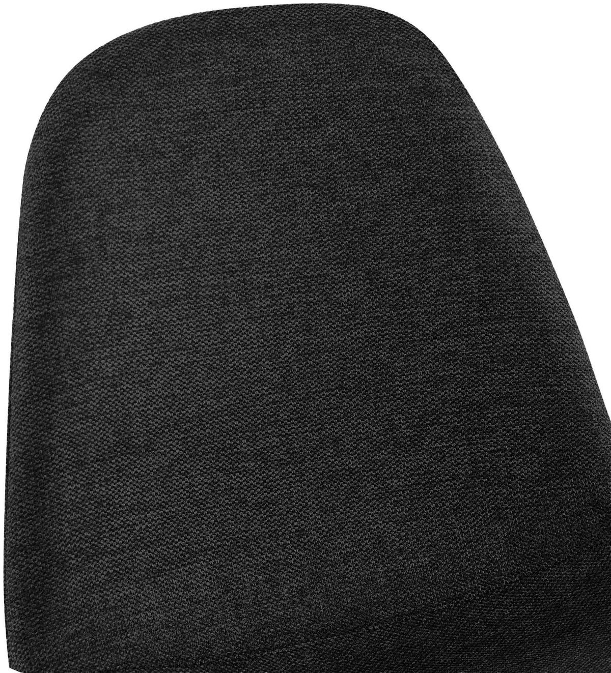 STUHL Stoff Schwarz - Schwarz, Textil/Metall (44/88/51cm) - CLP