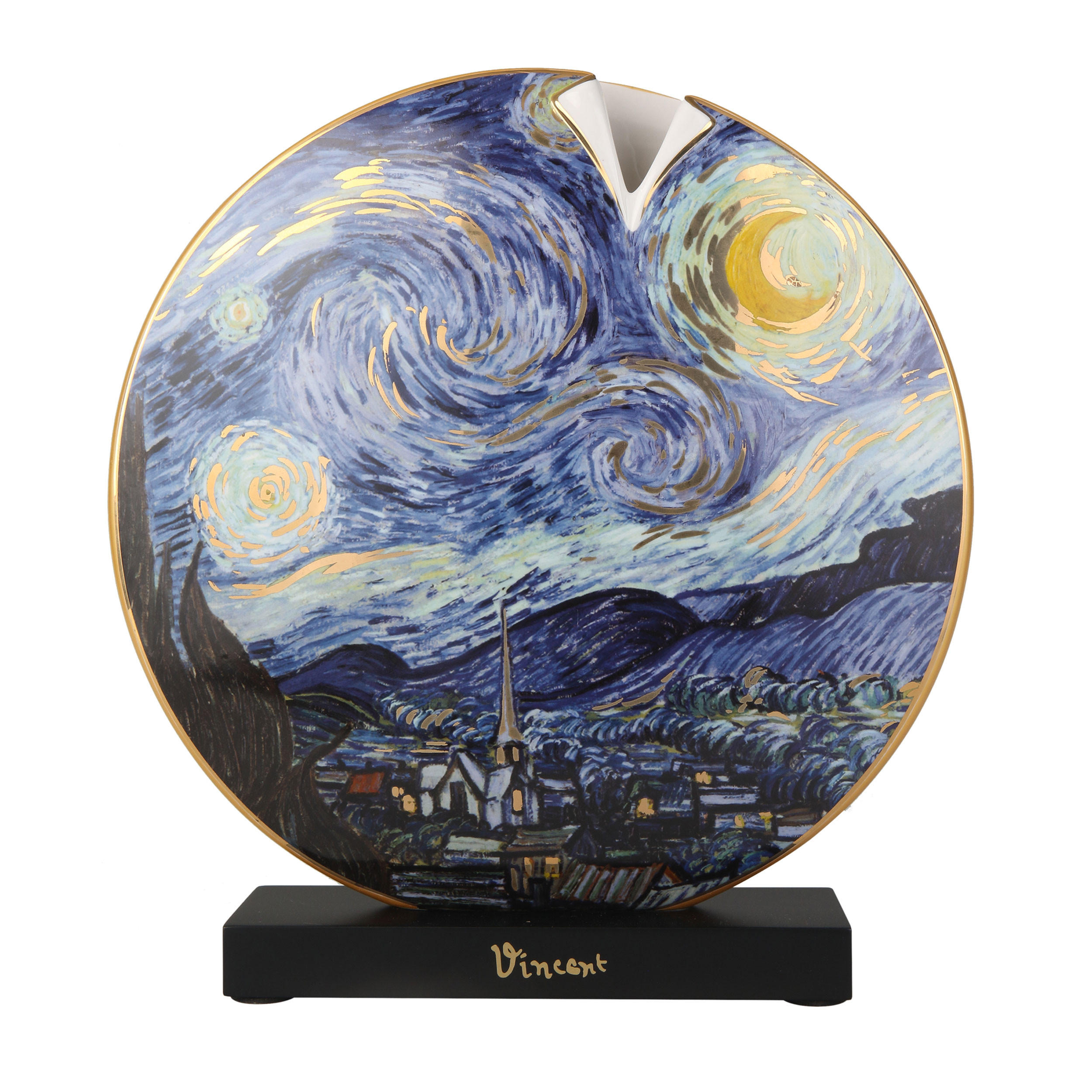 VASE Van Gogh - Sternennacht, Limited Edition, Bunt, 33.5 cm - Multicolor, Keramik (33.5cm) - Goebel