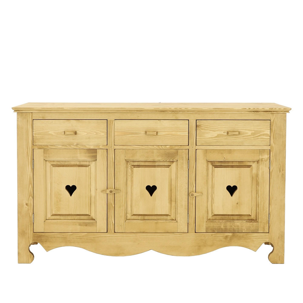 SIDEBOARD aus Massivholz MEXICANA - Honig, Holz (160/92/45cm) - Seart