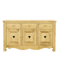SIDEBOARD aus Massivholz MEXICANA - Honig, Holz (160/92/45cm) - Seart