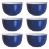 MÜSLISCHALEN Doppio Indigo Blau ø 14 cm 6er Set - Blau, Keramik (14cm) - Ritzenhoff Breker