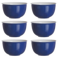 MÜSLISCHALEN Doppio Indigo Blau ø 14 cm 6er Set - Blau, Keramik (14cm) - Ritzenhoff Breker