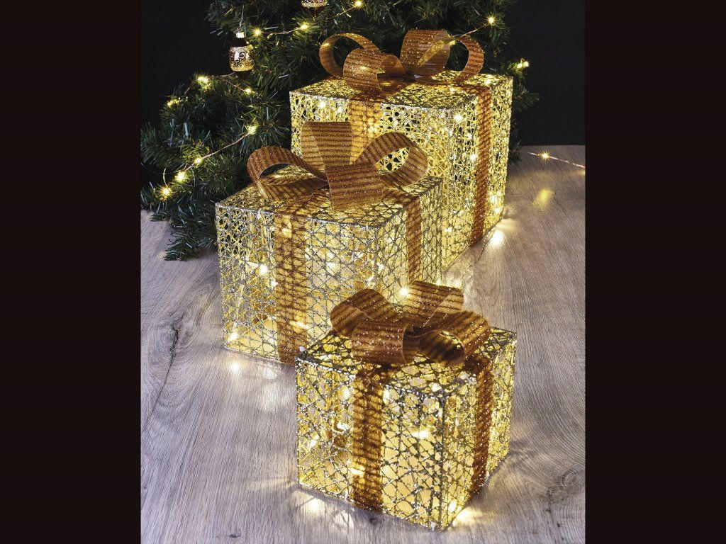 Laalu Led-Lichtdekoration Weiß 25x25x25 cm